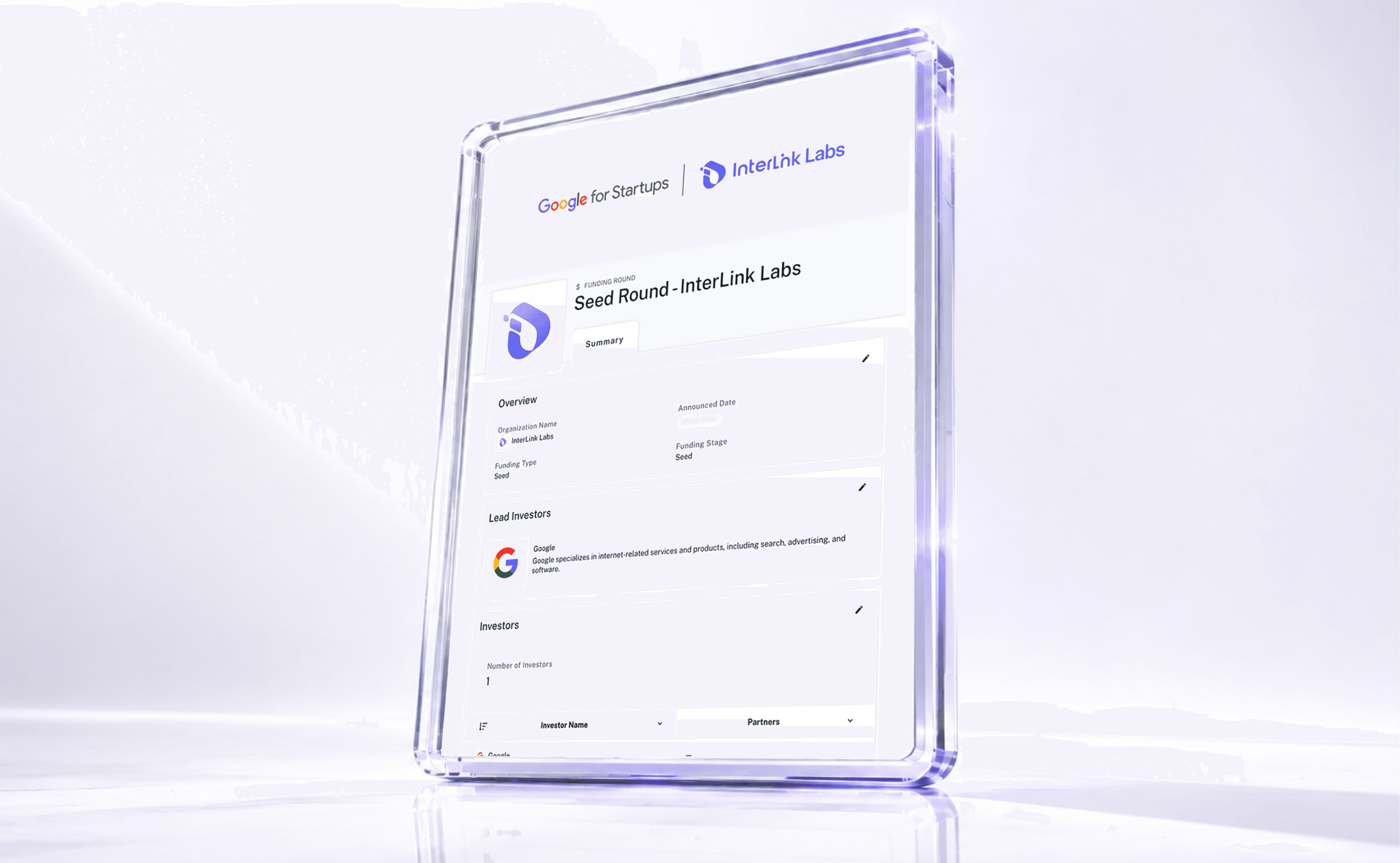 Interlink Labs is led by investment from Google for Startups